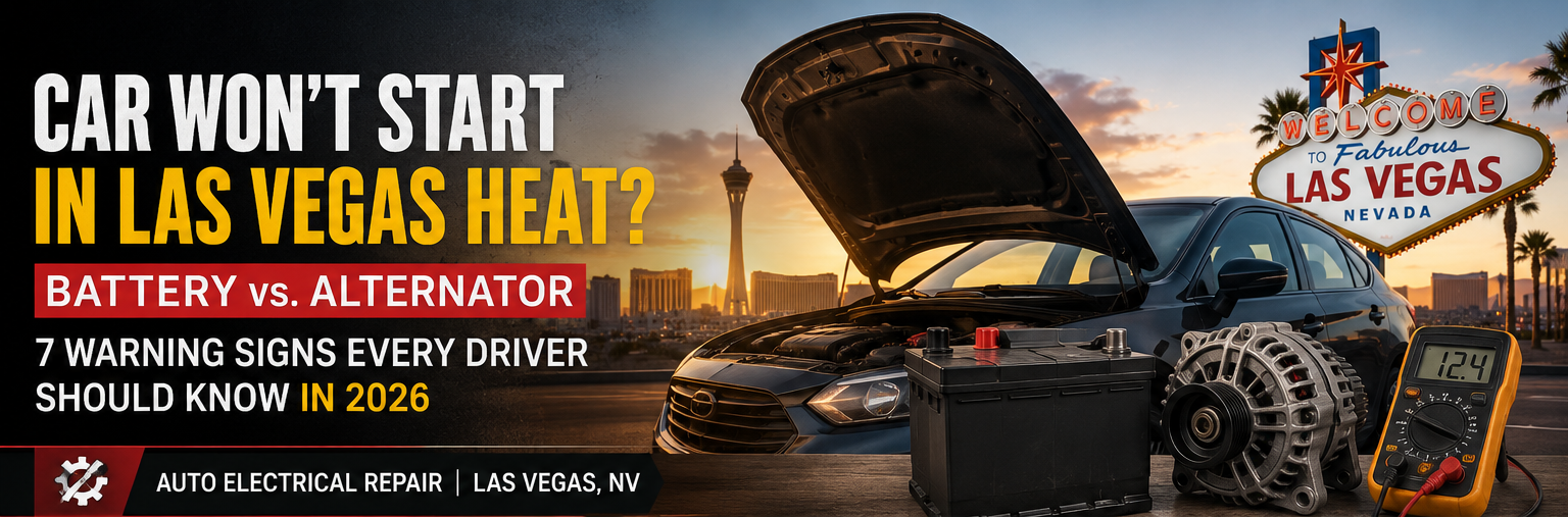 Car Won’t Start in Las Vegas? Battery vs. Alternator Guide 2026