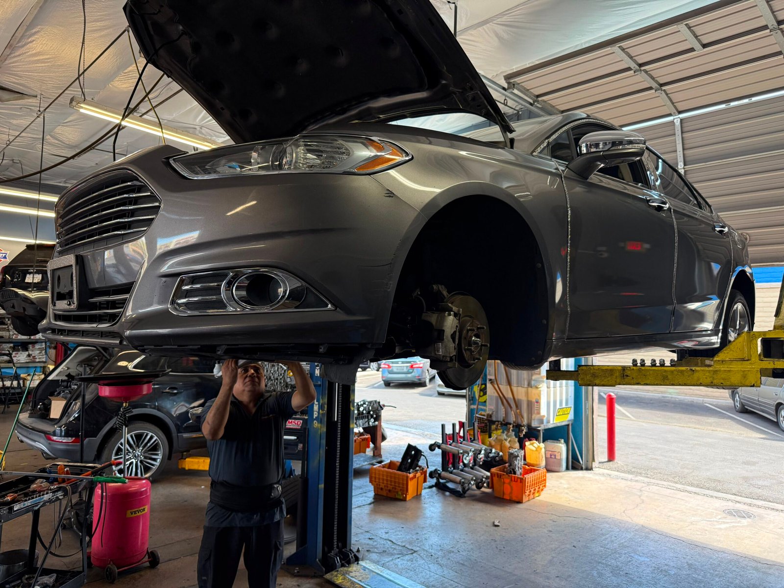 2013 Ford Fusion lower control arm replacement in Las Vegas