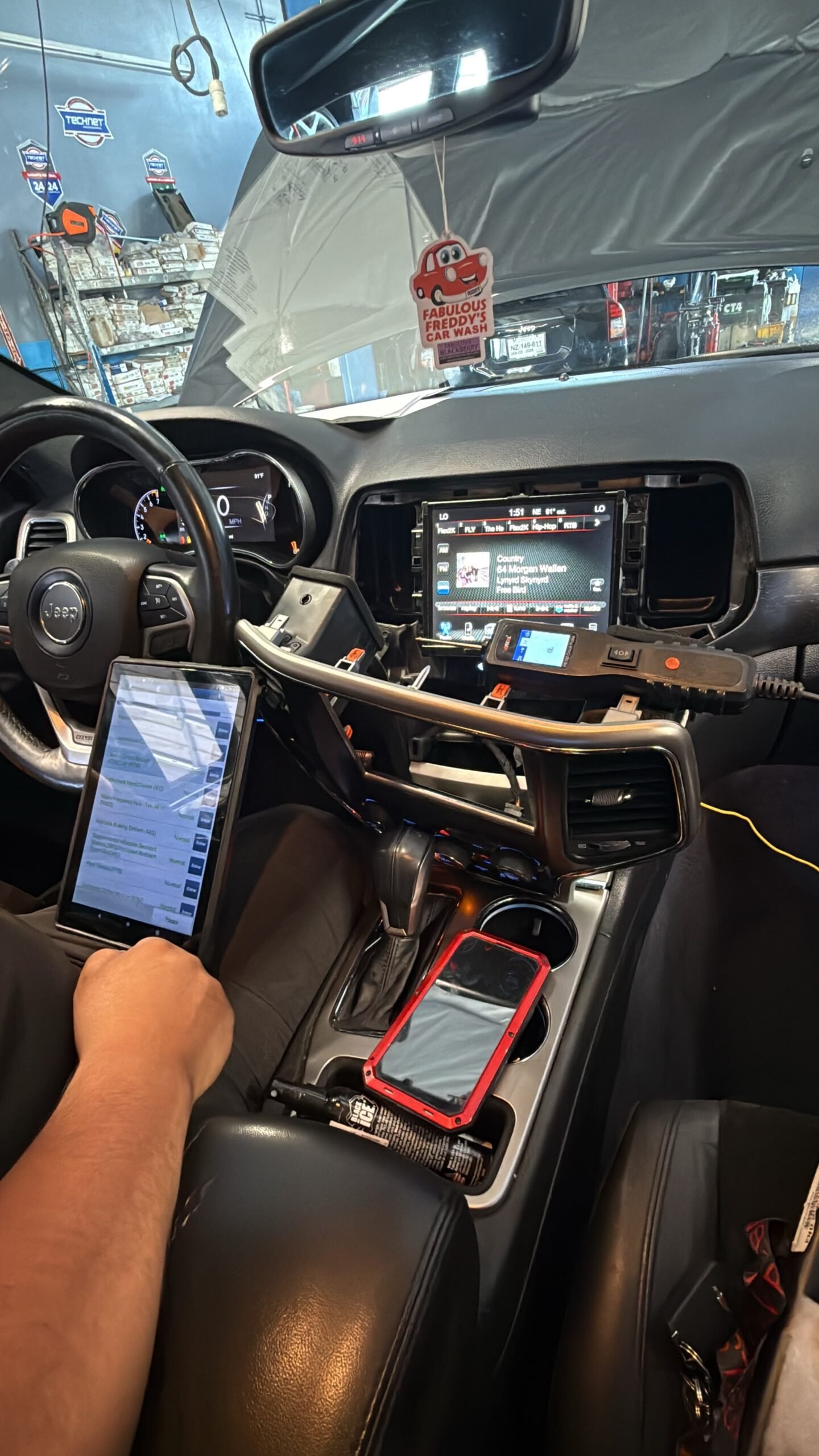 2017 Jeep Compass radio screen diagnosis in Las Vegas