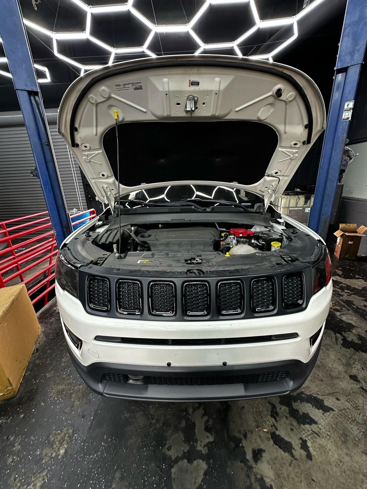 Jeep Cherokee pulley inspection and repair in Las Vegas